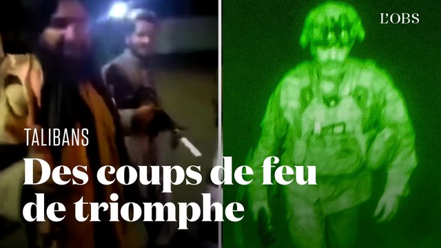 Les talibans célèbrent le départ des soldats américains à l'aéroport de Kaboul