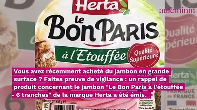 Rappel produit : des traces de listeria trouvées dans du jambon Herta