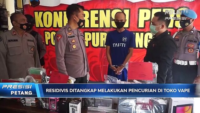 Curi di Toko Vape, Residivis Diamankan Satreskrim Polres Purbalingga