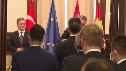 Bakan Çavuşoğlu, Sırbistan Devlet Başkanı Vuçiç ile görüştü