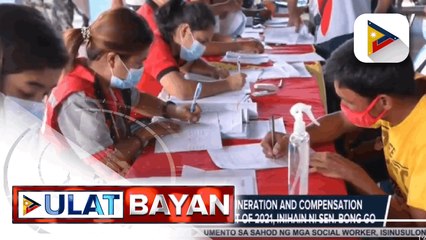 Umento sa sahod ng mga social worker, isinusulong sa Senado