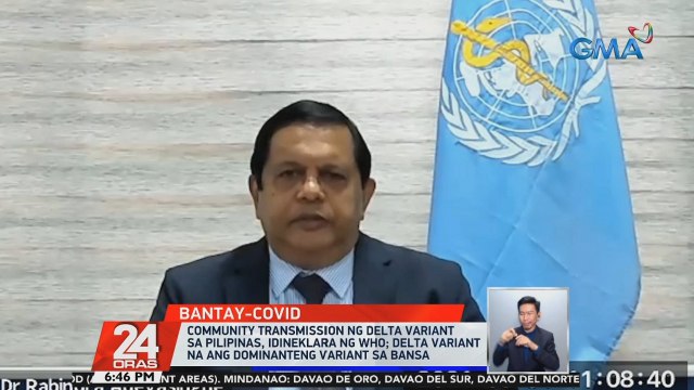 Community transmission ng Delta variant sa Pilipinas, idineklara ng WHO; Delta variant na ang dominanteng variant sa bansa | 24 Oras