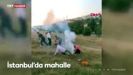 Düğünde atılan havai fişekler davetlilerin arasına düştü