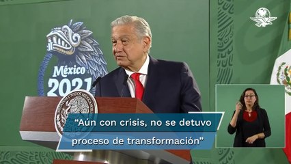Estoy satisfecho con lo que hemos logrado, hay futuro y tenemos porvenir, dice AMLO