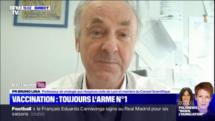 Pr Bruno Lina sur le Covid-19: "On pourra probablement imaginer une vaccination [des moins de 12 ans] à partir du premier trimestre 2022"