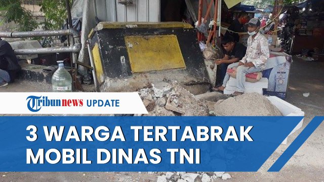 Mobil Dinas TNI Diduga Hilang Kendali dan Menabrak Warung dan 3 Warga, 2 Terluka serta 1 Meninggal