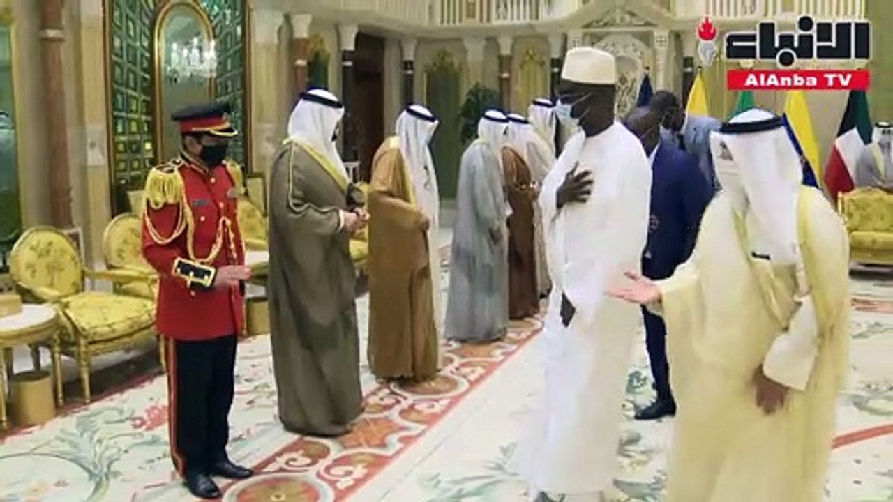 صاحب السمو الأمير الشيخ نواف الأحمد يتسلم أوراق اعتماد 3 سفراء