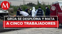 Cinco muertos y dos heridos tras caída de la pluma de una grúa en Ecatepec