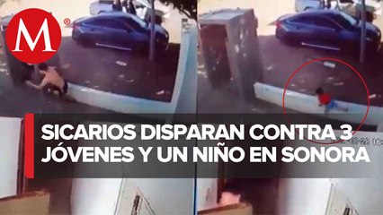 Niño de 3 años corre para ponerse a salvo de una balacera en Sonora