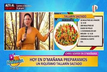 Cocina en D’Mañana: aprenda a preparar un delicioso tallarín saltado súper económico
