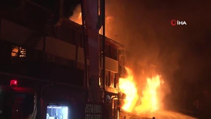 Başakşehir'de kimyasal ham madde fabrikasında yangın: 1 yaralı