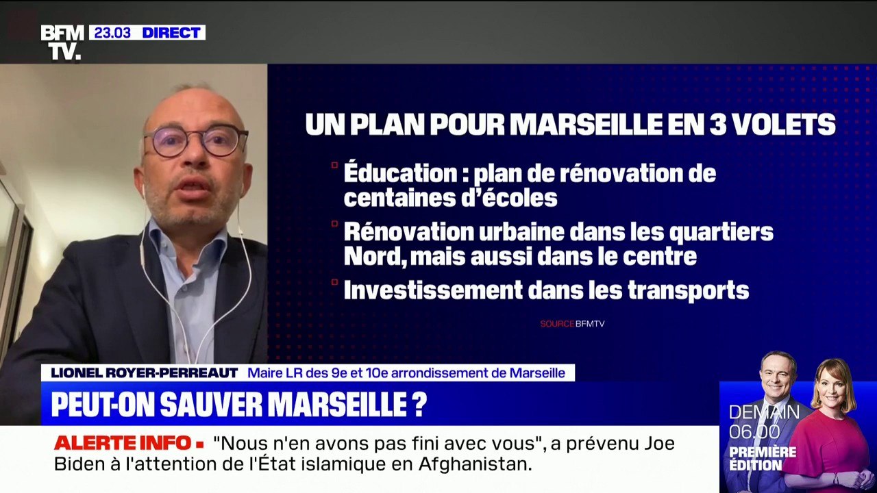 Plan "Marseille en grand": le maire des 9e et 10e arrondissements est "très satisfait de voir que la solidarité nationale s'exprime en faveur d'une ville qui souffre"