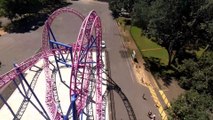 Adrenaline Peak (Oaks Amusement Park) 4K Front Row Roller Coaster POV Video - Full Ride Euro-Fighter