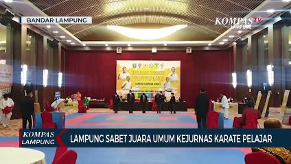 Karateka Lampung Sabet Juara Umum Pada Kajurnas Karate Tingkat Pelajar