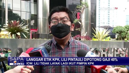 Sanksi Pemotongan Gaji untuk Wakil Ketua KPK Lili Pintauli Dinilai Terlalu Ringan