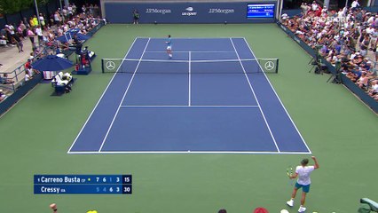 Une folle remontée, 4 balles de match sauvées, 44 aces : Maxime Cressy a terrassé Carreno Busta !