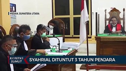 Wali Kota Tanjungbalai Nonaktif Syahrial Dituntut 3 Tahun Penjara