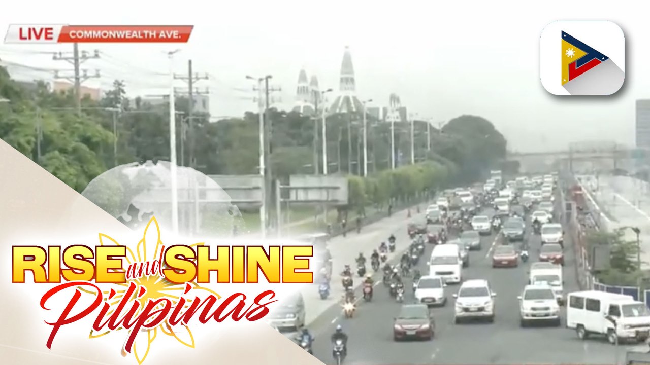CHIKA ON THE ROAD: Kasalukuyang sitwasyon ng trapiko sa kahabaan ng Commonwealth Avenue;   Mga bumabiyaheng sasakyan sa Westbound Lane ng Commonwealth Avenue, dumarami na