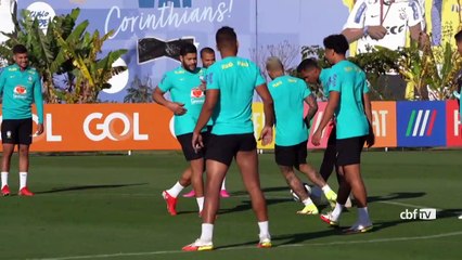 Seleção treina em SP