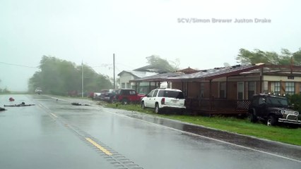 Powerful Hurricane Ida rips through Lafourche Parish, Louisiana