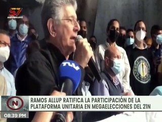 Entérate | Henry Ramos Allup anunció la participación de la Plataforma Unitaria opositora el 21N