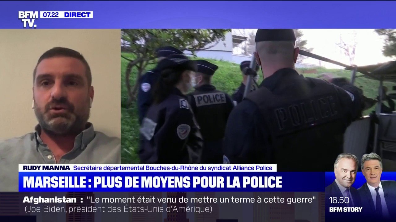 Rudy Manna, du syndicat d'Alliance Police, demande plus "de places de prison" à Marseille