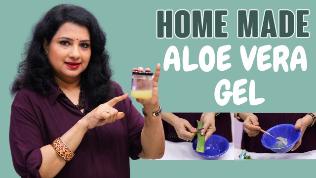 வீட்டிலேயே Aloe Vera Gel செய்வது எப்படி? | DIY Aloe Vera Gel at home | Vasundhara Tips | Say Swag