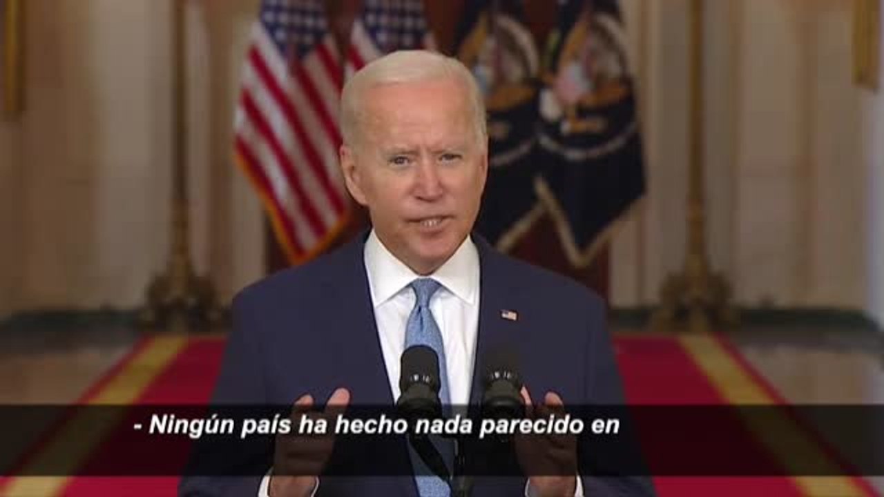 Joe Biden califica la evacuación de las tropas de Afganistán como un "éxito extraordinario"