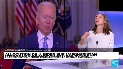 Joe Biden fait front pour justifier le retrait américain d'Afghanistan