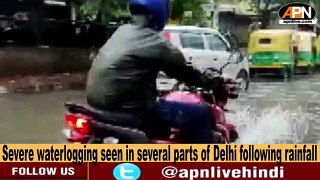 Delhi Waterlogging And Traffic Jam Following Heavy Rainfall In Delhi  NCR_....