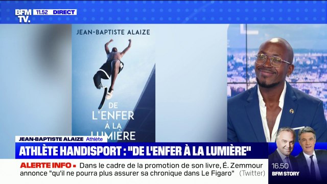 De l'enfer à la lumière , l'athlète handisport Jean-Baptiste Alaize témoigne de son parcours sur BFMTV