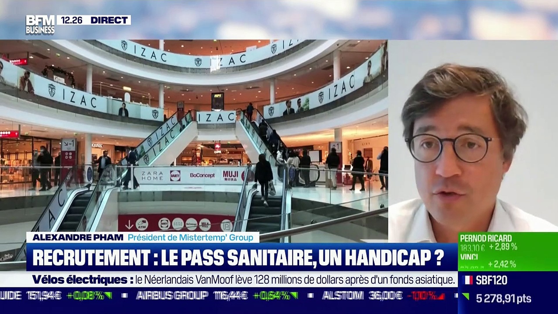Alexandre Pham (Mistertemp'Group) : Le pass sanitaire, un handicap au  recrutement ? - 01/09 - Vidéo Dailymotion
