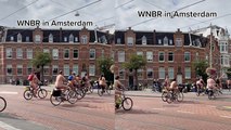 'Cyclists Bring Out their 'Birthday Suits' As They Hit the Streets of Amsterdam During WNBR'