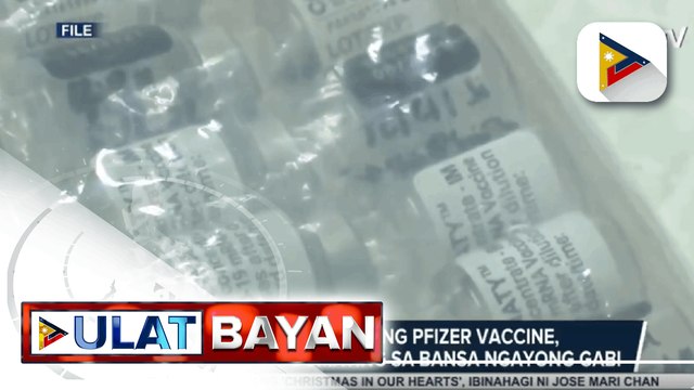 Higit 703-K doses ng Pfizer vaccine, nakatakdang dumating sa bansa ngayong gabi