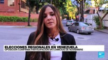 Informe desde Caracas: oposición venezolana confirma participación en comicios regionales