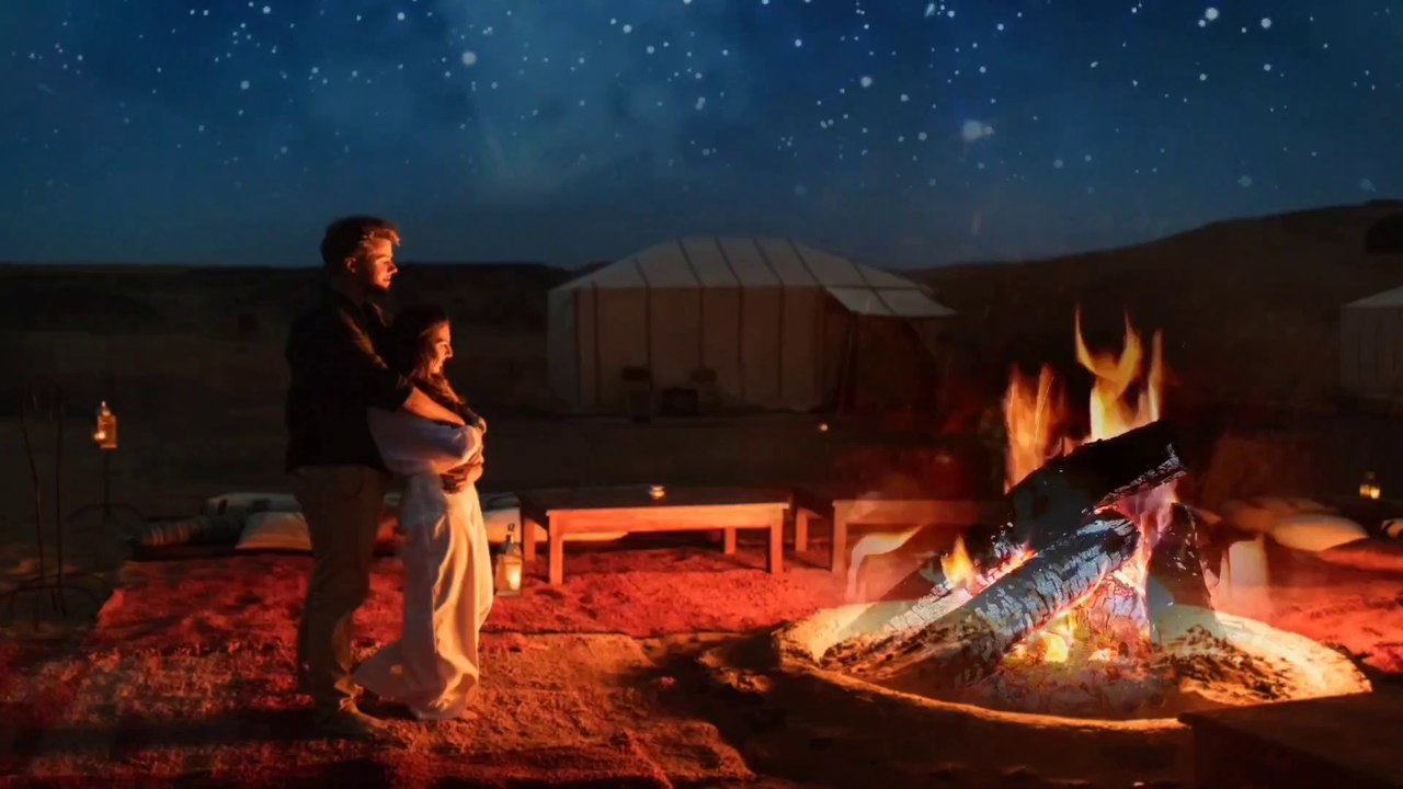 Relaxing Music with Campfire : Romantic Music, Relaxing Music, Sleep Music, Stress Relief Music  by Amcas Relax Music