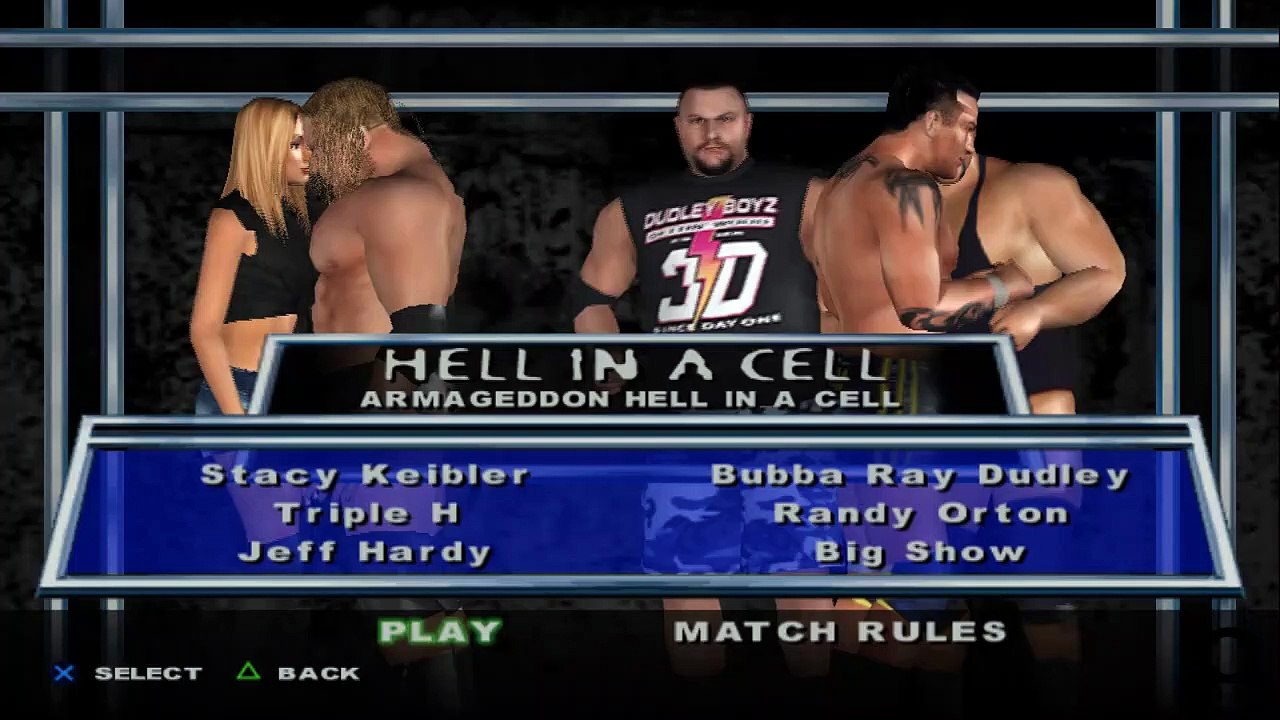Here Comes the Pain Stacy Keibler vs Triple H vs Jeff Hardy vs Bubba Ray vs Randy Orton vs Big Show