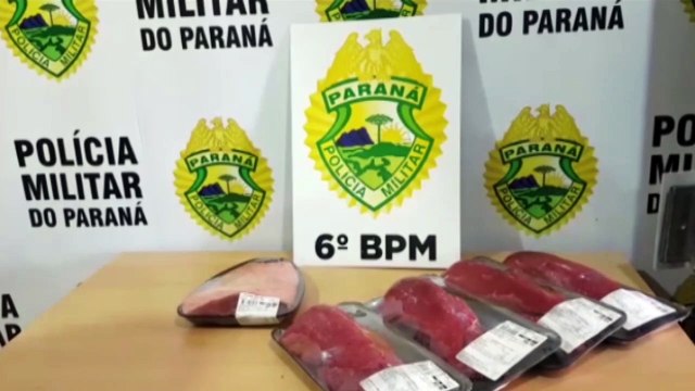 Ladrão enjoado é detido com peças de filé mignon e picanha furtadas em mercado