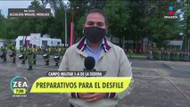 Así se preparan elementos castrenses para el desfile militar del 16 de septiembre