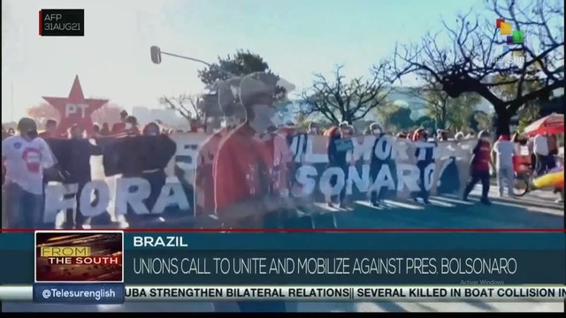 Brazil's trade unions call for protests against Bolsonaro