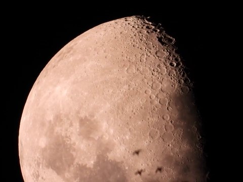 Moon Spinning by Slowly