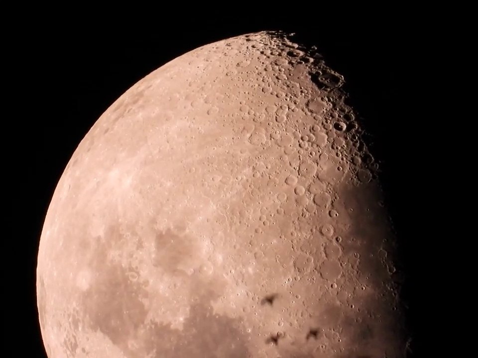 Moon Spinning by Slowly
