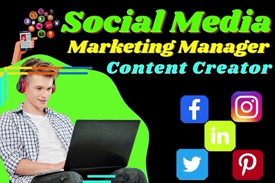 Social Media Manager and Qualified Content Creator - Social Media Organic Growth Manager and Professional Content Creator - be your social media marketing manager and content designer - social media mark