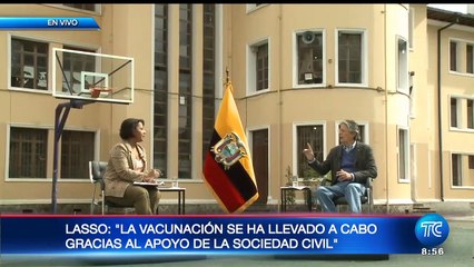 Entrevista con el presidente Guillermo Lasso sobre sus 100 primeros días de Gobierno