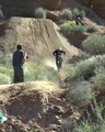 Man Racing With Bike Down The Mountain