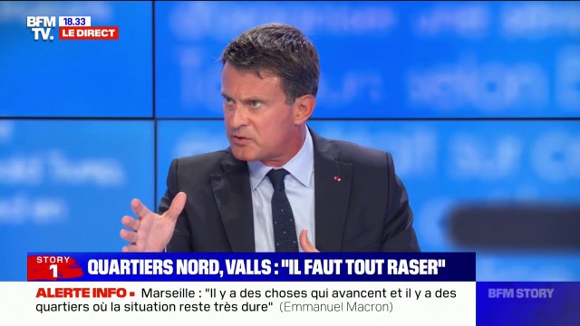 Pour Manuel Valls, il faut reconstruire totalement Marseille et une solidarité pour construire de la mixité sociale