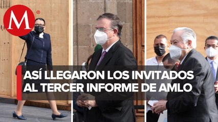 Comienzan a llegar los invitados al tercer informe de gobierno