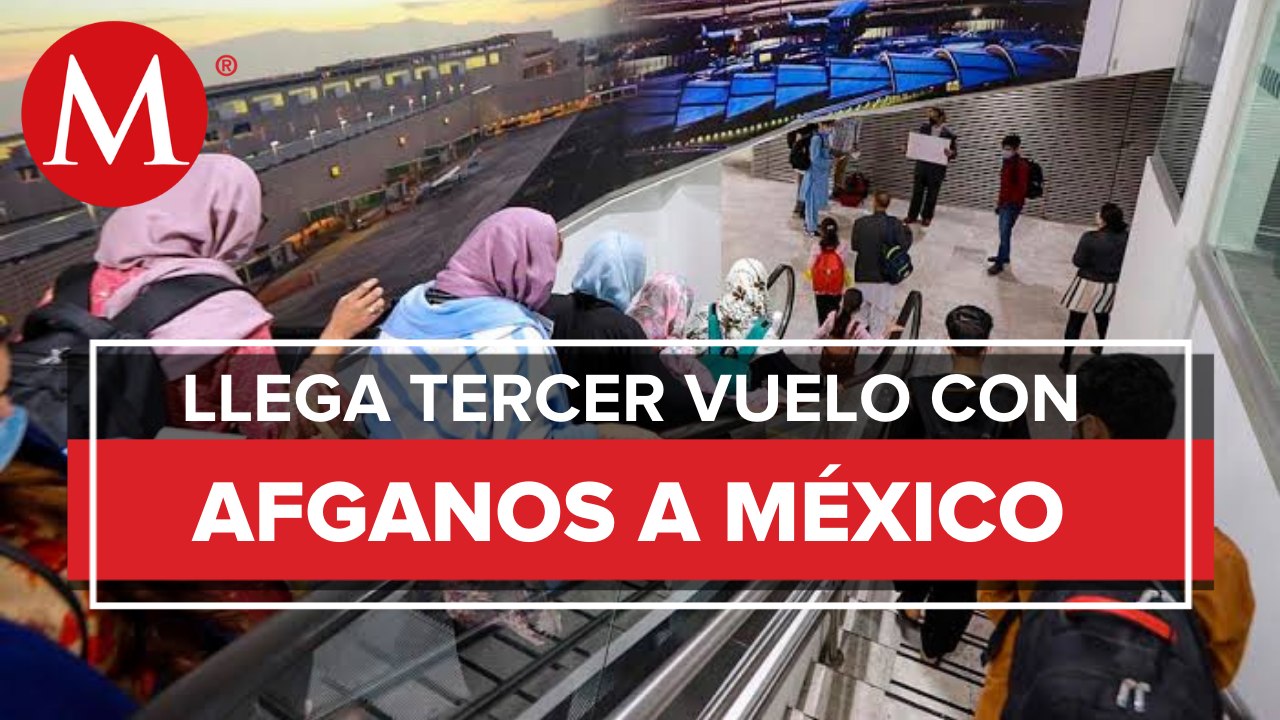 Llegan a México 175 afganos en calidad de refugiados; 75 son menores
