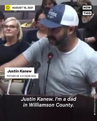 Tennessee Dad Delivers Passionate Defense of Mask Mandates