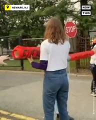 Protesters Link Arms to Halt ICE Operations